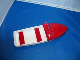 Tonka White Plastic Rowboat Accessory Replacement Toy Part Tkp - 104w