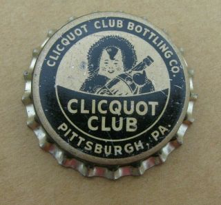 Clicquot Club Bottling Co Pittsburgh Pa Soda Cap Pennsylvania Penn Crown