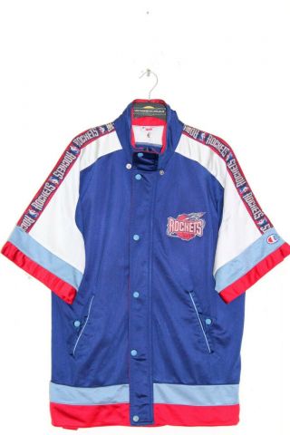 Champion Vintage Houston Rockets 1996 Nba Warm Up Track Top Jacket,  Size:medium