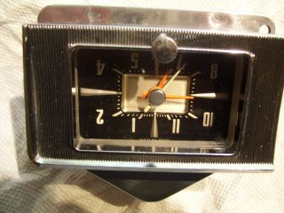 1957 Vintage Ford Electric Dash Clock In Good,  Bezel.