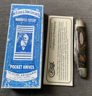 Case Xx Classic Cigar Whittler Knife Zipper 73091 Good Earth Handles W/box 1993