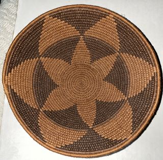 Old Vintage Found Native American Pomo Indian Bowl Basket 8.  5” X 3.  5”