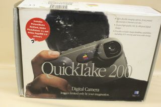 Vintage Apple Macintosh Quicktake 200 Digital Camera With Box