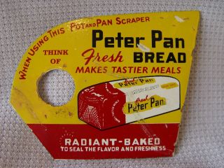 Vintage Peter Pan Bread Makes Tastier Meals Advertising Pot And Pan Scraper