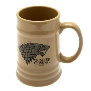 Official Game Of Thrones House Stark Ceramic Stein Mug - Boxed