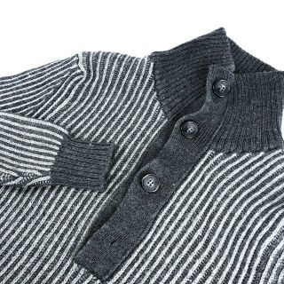 Mens Vtg Dolce Gabbana Button Jumper Grey Wool Cardigan Pullover Sweater / S - M