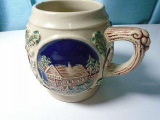 Vintage Gerzit - Gerz W.  Germany Stag Cobalt Blue Coffee Mug Pre - Owned