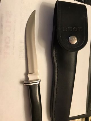 Buck 121 U.  S.  A.  Knife With Sheath.  Shape.  From 70’s Or 60’s