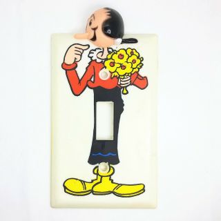 Vintage Olive Oyl Popeye Cartoon Light Switch Cover Plate