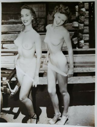 Vntg Silver Gelatin Photo Bettie Page Era Model Famous Betty W.  Breast Nipples