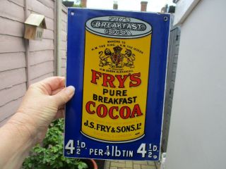 A Quality Vintage Enamel Sign - Fry 