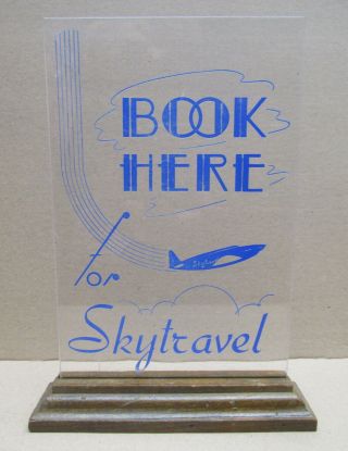 Skytravel Vintage 1940s Aircraft Booking Shop Display Liverpool Blackpool 1946/7