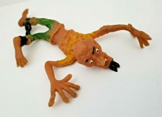 Vintage Rubber Jiggler Prisoner Man Kooky Ankle Chain Figure Monster Spooky Toy