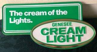 Vintage Nos Genesee Beer Sign Cream Ale 18” Sign
