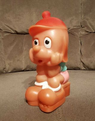 1970 Vintage Romanian Rubber Squeaky Toy Aradeanca - Thinking Dog Rare
