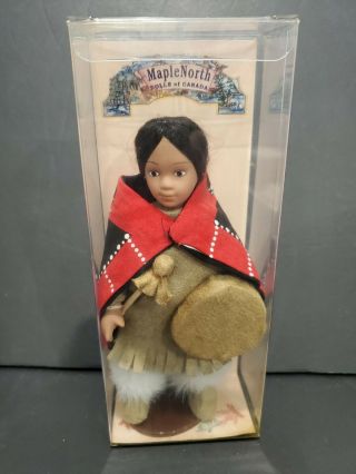 Maple North Dolls Canada Native Traditional Dress First Nations Button Blanket
