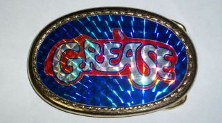 Vintage Grease Movie Licensed Metal Belt Buckle By Factors Etc Inc.