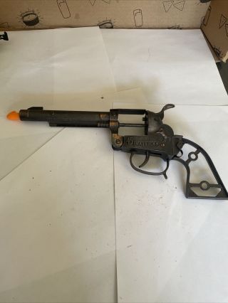 Maverick 45 Toy Cap Gun - Henry Wild West Toys White Grips W/ Holster Wow