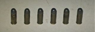 Mattel 6 Toy Bullets For Fanner 50 And Other Toy Cap Guns.
