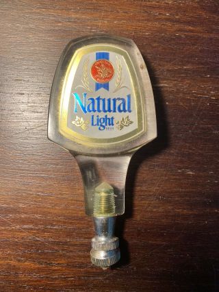 Anheuser Busch Natural Light Lucite Beer Keg Tap Handle 5 Inches Tall