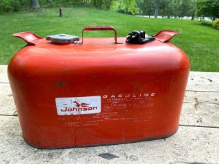 Vintage Evinrude Johnson Outboard Marine 6 Gallon Metal Gas Tank (inside)