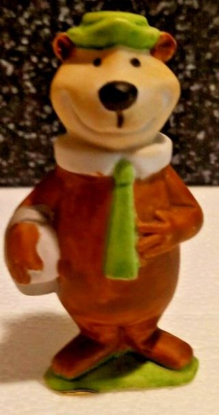 1970s Mirete Pottery Yogi Bear Figure Hanna Barbera With Label Spain