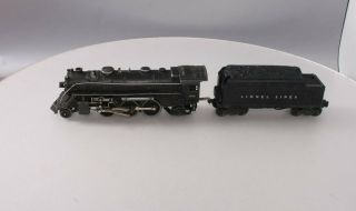Lionel 1666 Vintage O 2 - 6 - 2 Die - Cast Steam Locomotive W/2466w Tender