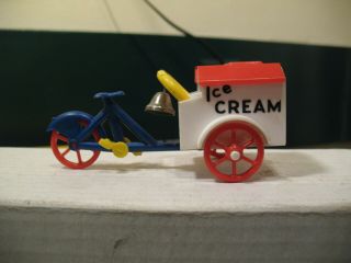 Ideal Hard Plastic Ice Cream Bicycle Cart