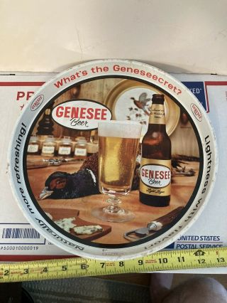 Brewing Co Rochester York Genesee Beer Pheasant 12 " Serving Tray Tavern Sign