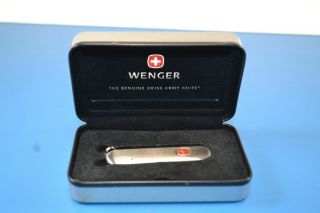 Wenger Delemont Swiss Army Knife Silver Brush Switzerland Stainless In B