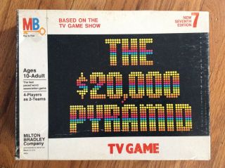 Vtg.  1979,  Milton Bradley,  The 20,  000 Pyramid,  Word Game.  7th Edition (4404)
