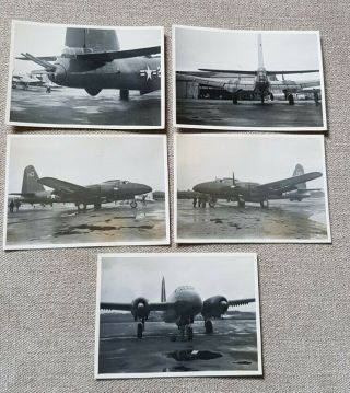 5 Vintage Photos Lockheed P2v P2 Neptune Patrol Bomber Aircraft 8.  5x6cm 1949 - 50