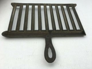 Antique Cast Iron Black Wood Cook Stove Grill 13 1/2 " X 12 "