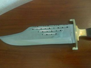 Custom Hand Made Ozair Bowie Hunting Knife With Brass Guard And Bolster. 3
