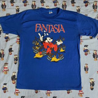 Vintage Walt Disney Fantasia Mickey Mouse Graphc T Shirt Xl Blue Single Stitch