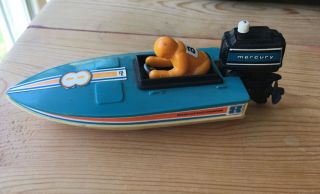 Vintage 1978 Tomy Plastic Speed Boat Ocean Cup Race Champion