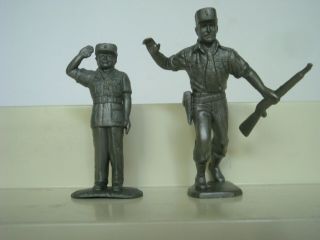 Marx Captain Gallant / Foreign Legion / Set Of 2 60 Mm Character Figures