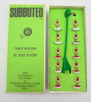 Subbuteo Table Soccer 00 Scale Players Arsenal Football Team Kit