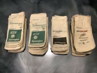 Empty Shot Bag Lot…remington (68 Bags),  Scottshot (34 Bags)