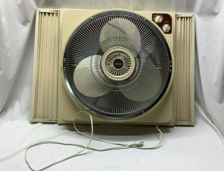 Vintage Lakewood Whole House Window Fan Hv - 18 - Wr Thermostat Reversible 3 Speed