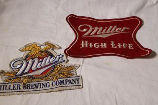 Miller High Life Miller Brewing Company Large Deliveryman Uniform Jacket Patches