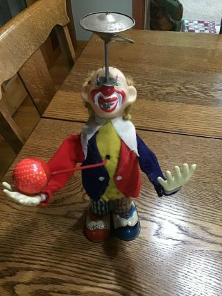 Alps Vintage Battery Operated Pinky The Juggling Clown