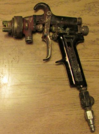 Vintage Binks Mfg.  Co.  Model 7 Paint Spray Gun,  Trigger Handle,  - Worn