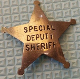 Vintage Obsolete Special Deputy Sheriff Badge J.  P.  Cooke Co.  Omaha