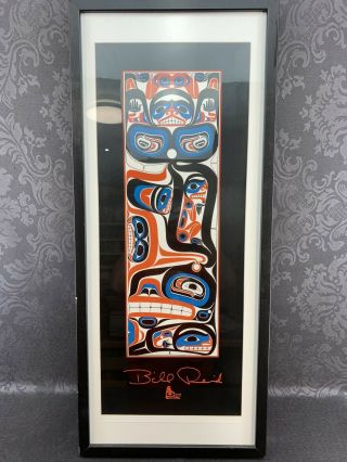 Nw Coast Artist Bill Reid Haida Canadian Native Art 33” Poster Print Silkscreen