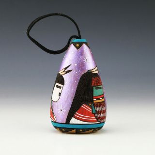 Native American Navajo Folk Art Ornament By Ray Lansing