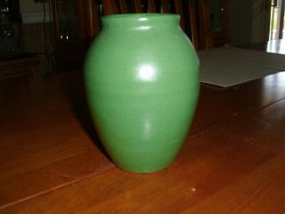 Vintage Zanesville Pottery Matt Green 830 Vase