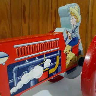 Vintage SCHYLLING Farmer Boy Tractor Pull Toy 2