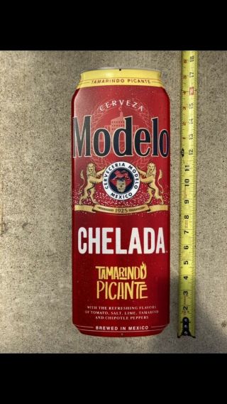 Modelo Chelada Mexico Beer Metal Tin Bar Tacker Craft Beer Sign