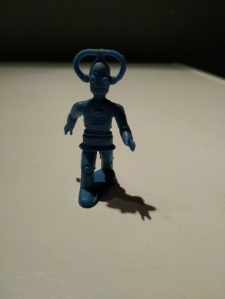 1950s Marx Rex Mars Planet Patrol Playset Figure Weird Blue Robot Space Alien